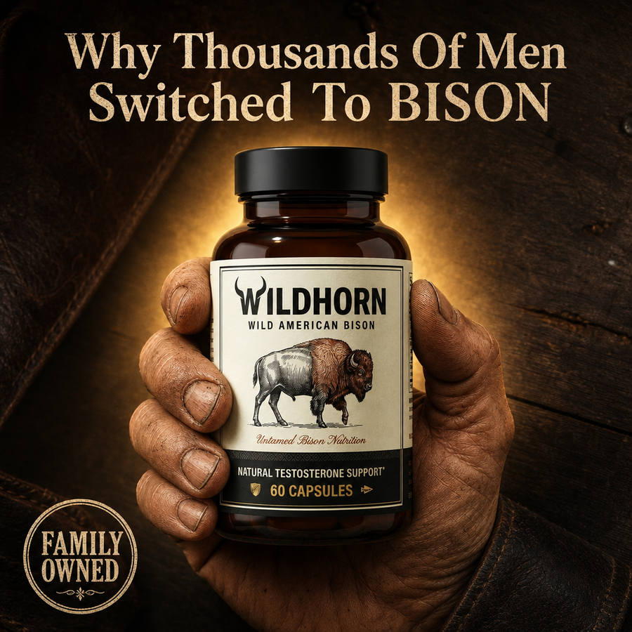 WILDHORN Wild American Bison | Natural Testosterone Support 6