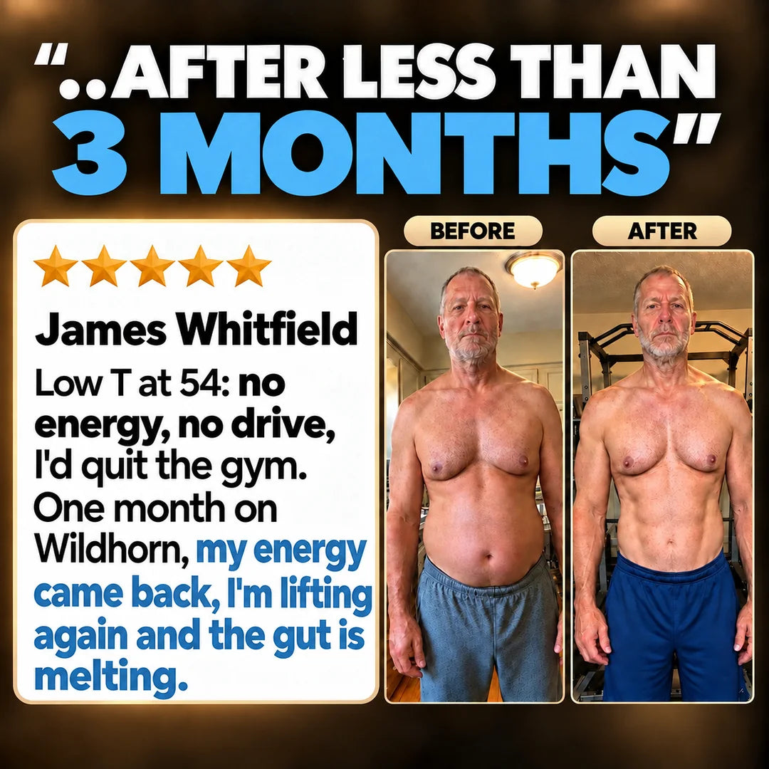 Wild Bison testosterone booster supplement by WILDHORN, featuring the product packaging with a rugged design and natural elements.