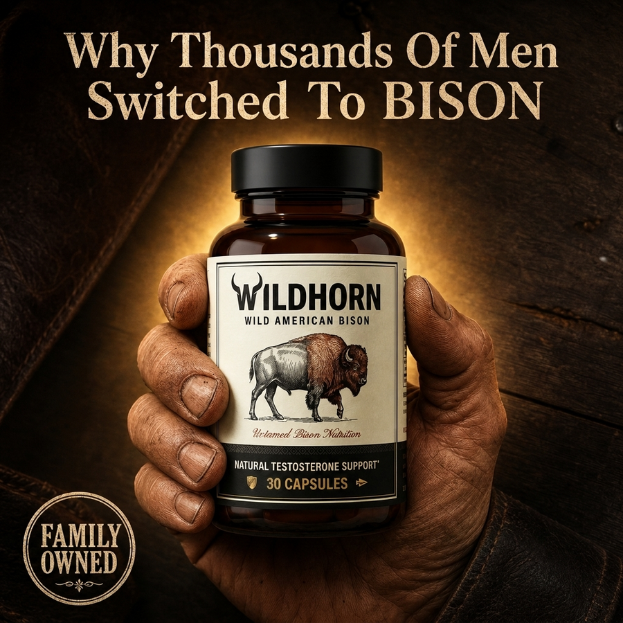WILDHORN Wild American Bison | Natural Testosterone Support® 6