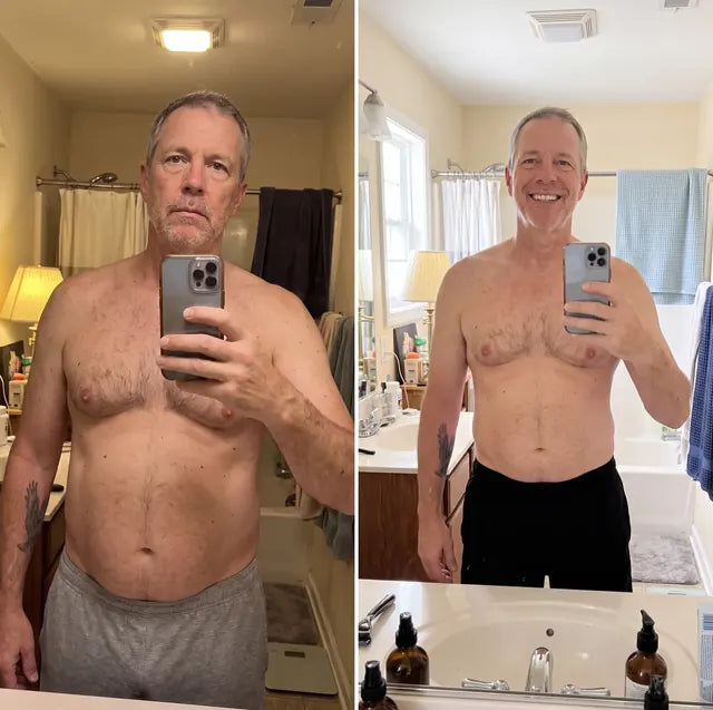 Dale K., Wildhorn customer before and after