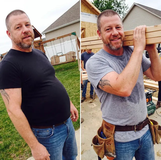 Jason F., Wildhorn customer before and after