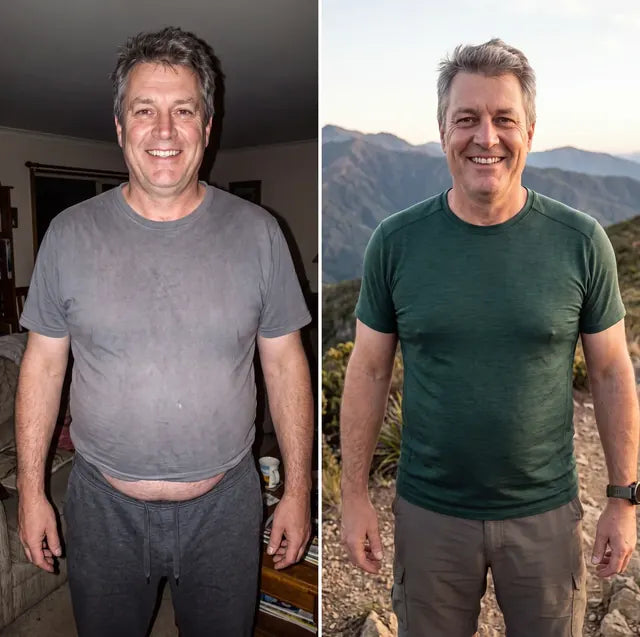 Kevin P., Wildhorn customer before and after