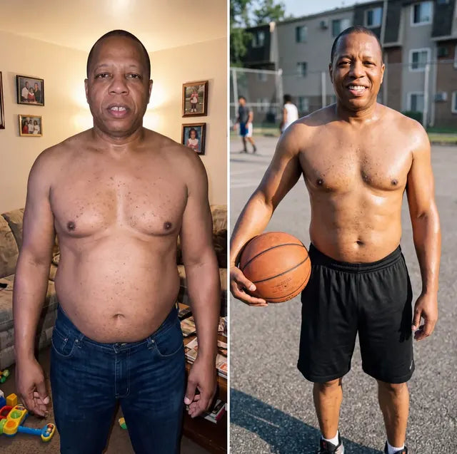 Victor L., Wildhorn customer before and after