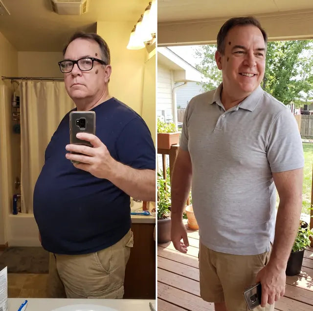 Wayne R., Wildhorn customer before and after