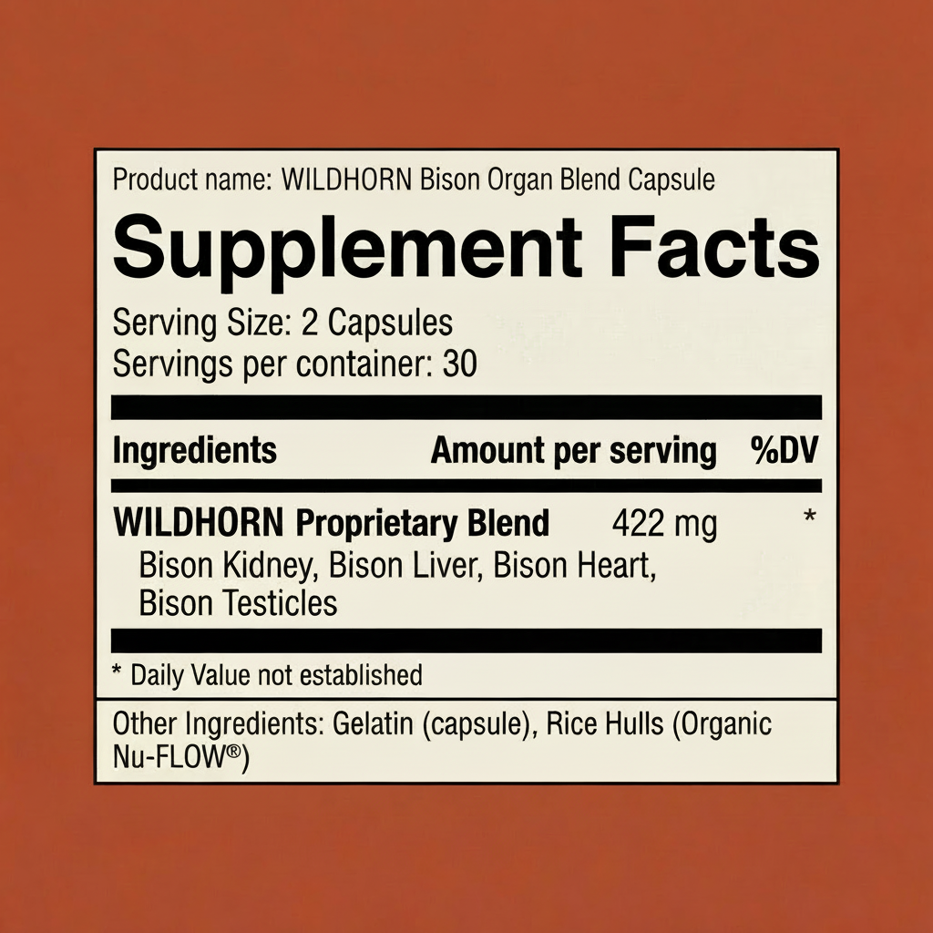 WILDHORN Supplement Facts