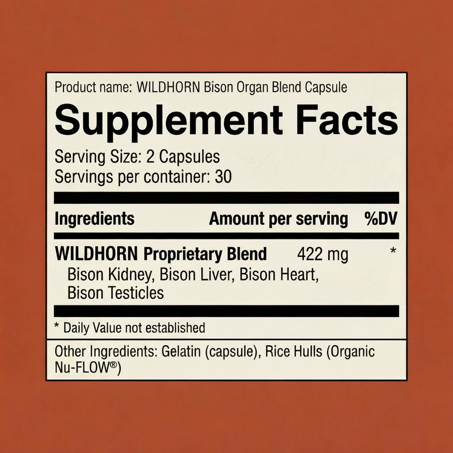 WILDHORN Wild American Bison | Natural Testosterone Support 3
