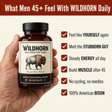 WILDHORN Wild American Bison | Natural Testosterone Support® 2