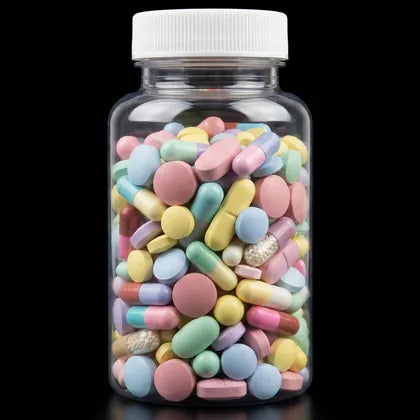 A generic supplement jar