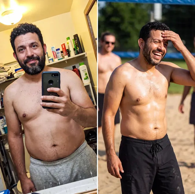 Carlos M., Wildhorn customer before and after