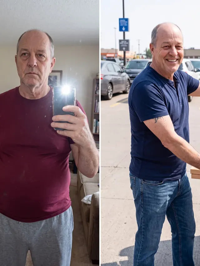 Dennis R., Wildhorn customer before and after