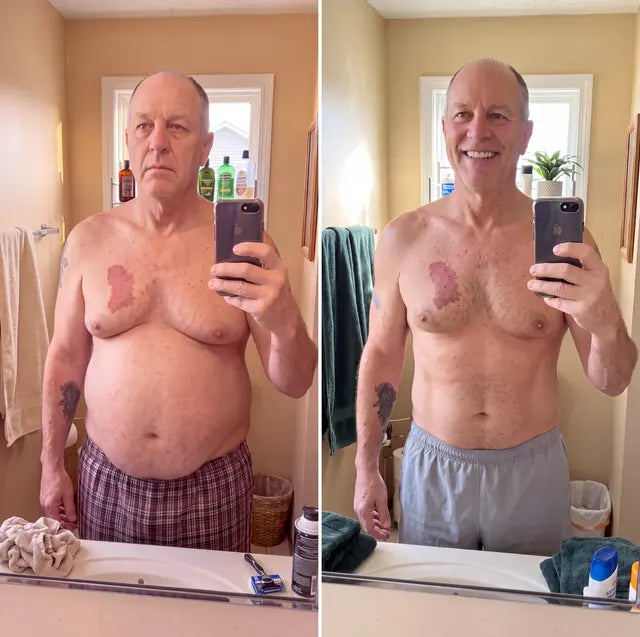 Dennis R., Wildhorn customer before and after